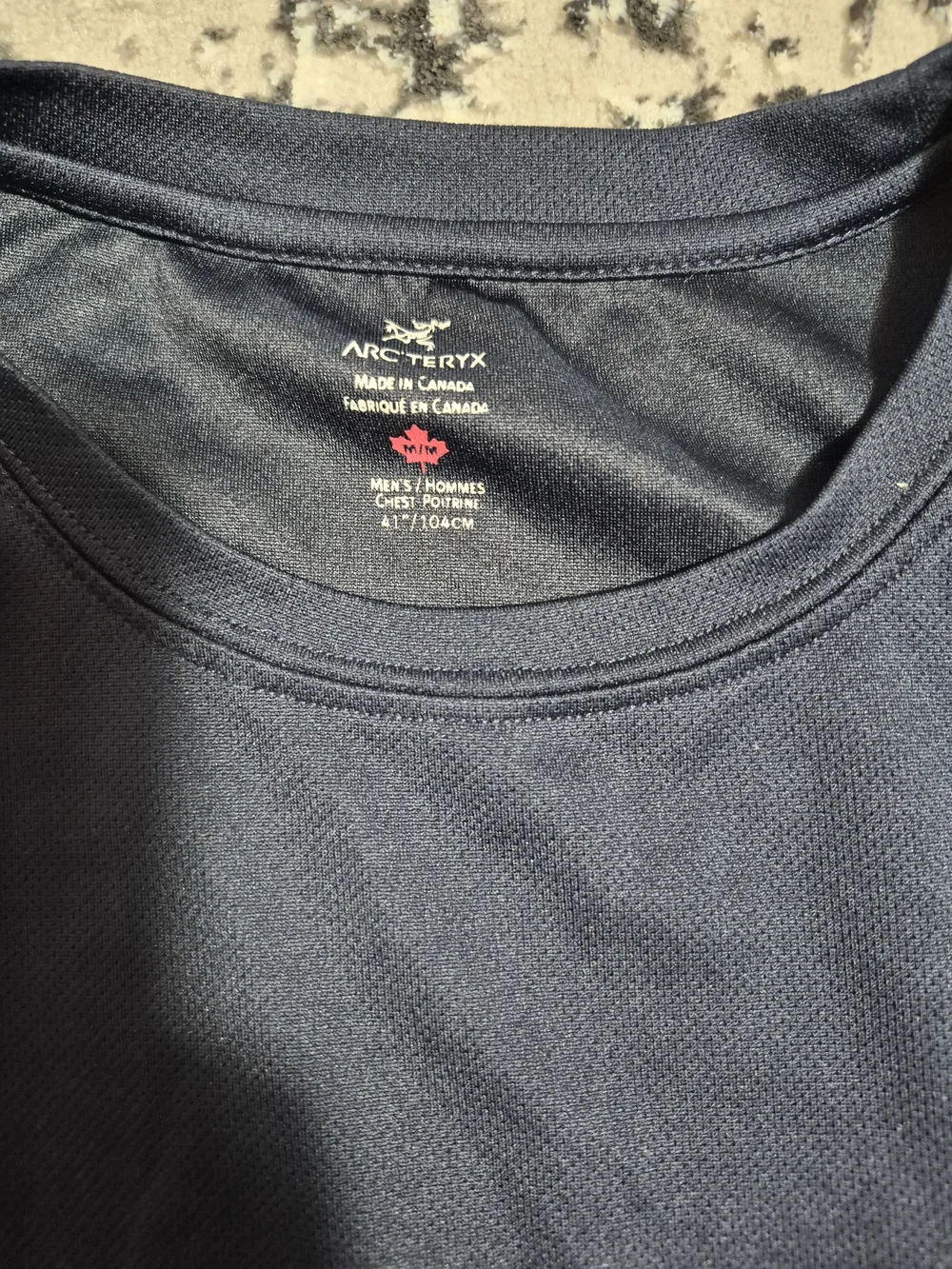 Arc'teryx Cormac Crew Neck Long Sleeve Shirt BLUE LONG SLEEVE MOIST WICKING M